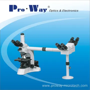 Multi-Viewing Biological Microscope with Three Viewing Heads